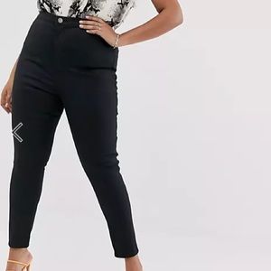 ASOS Curve Rivington Denim Jeggings Black
